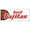 Signmission BEEF FAJITAS BANNER SIGN chicken steak mexican food tortillas salsa B-96 Beef Fajitas - alternate 1